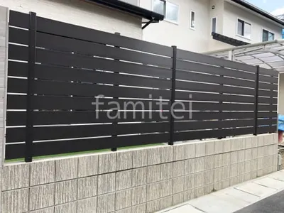 人工木・樹脂 フェンス（木調） F＆F マイティウッド ベーシック極 目隠し 木調・ラティス 樹脂 ブロック塀 （化粧ブロック） ユニソン エリダ 