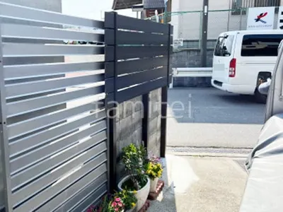 人工木・樹脂 フェンス（木調） F＆F マイティウッド ベーシック極 目隠し 木調・ラティス 樹脂