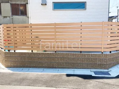 人工木・樹脂 フェンス（木調） F＆F マイティウッド ベーシック極 目隠し 木調・ラティス 樹脂 ブロック塀 （化粧ブロック） ユニソン シャモティ 