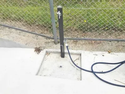 立水栓 ユニソン スプレスタンド60 蛇口2個付き