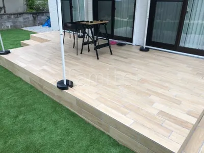 コンクリート製枕木(擬木)門柱 東洋工業 レイルスリーパーラフト