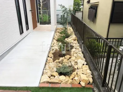 ロックガーデン敷き 脇田石材 ロックゴールド 植栽 低木 下草セット 見切り ユニソン ソイルレンガ