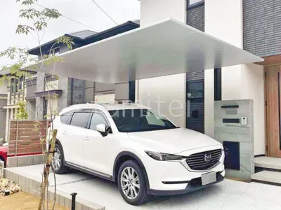 カーポート1台 (単棟) LIXIL カーポートSC フラット屋根 吊り下げ屋根