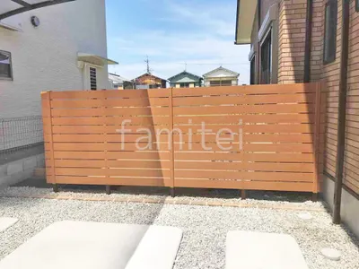 人工木・樹脂 フェンス（木調） F＆F マイティウッド ベーシック極 高尺タイプ 目隠し 木調・ラティス 樹脂