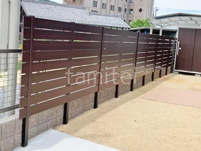 人工木・樹脂 フェンス（木調） F＆F マイティウッド ベーシック極 高尺タイプ 目隠し 木調・ラティス 樹脂