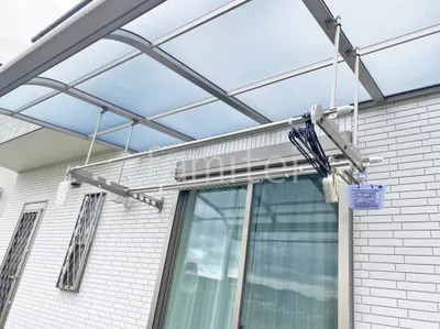 １階テラス屋根 （雨除け） LIXIL スピーネR アール屋根 スタンダード 壁付