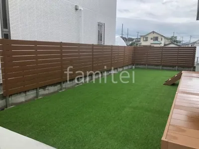 人工木・樹脂 フェンス（木調） F＆F マイティウッド ベーシック極 高尺タイプ 目隠し 木調・ラティス 樹脂