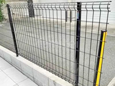 スチールメッシュ フェンス YKKAP イーネット3F型 スチール柱 境界・メッシュ