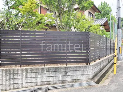 人工木・樹脂 フェンス（木調） F＆F マイティウッド デコll 目隠し 木調・ラティス 樹脂