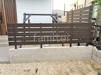 人工木・樹脂 フェンス（木調） F＆F マイティウッド ベーシック極 目隠し 木調・ラティス 樹脂