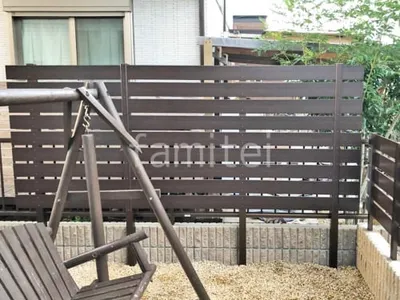 人工木・樹脂 フェンス（木調） F＆F マイティウッド ベーシック極 高尺タイプ 目隠し 木調・ラティス 樹脂