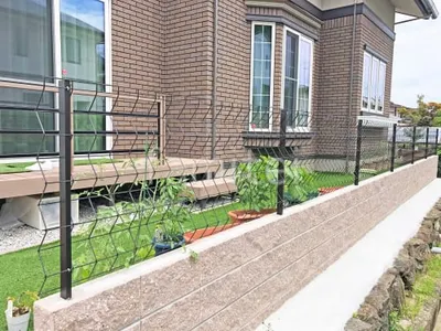 スチールメッシュ フェンス タカショー トレメッシュシングル 境界・メッシュ