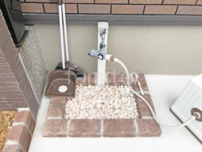 レンガ囲い水受け(パン) 東洋工業 ベイクブリック 土間モルタル仕上げ 洗い場