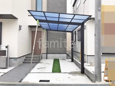 カーポート１台 （単棟） LIXIL ネスカＦ フラット屋根