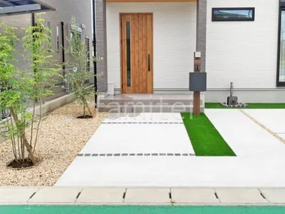 玄関アプローチ 土間コンクリート