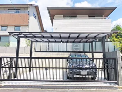 跳ね上げ式門扉 YKKAP ルシアスアップゲート02型 横2台用