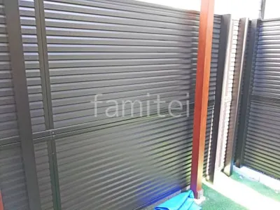 目隠しフェンス塀 YKKAP 木製調ルシアスF05型 2段柱