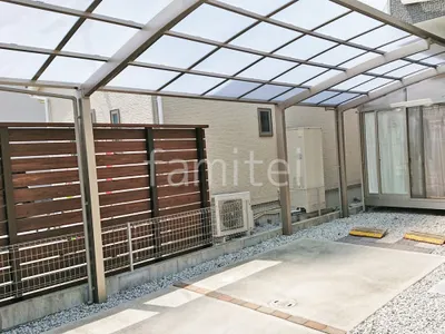 カーポート１台 （単棟） LIXIL ネスカＲ アール屋根