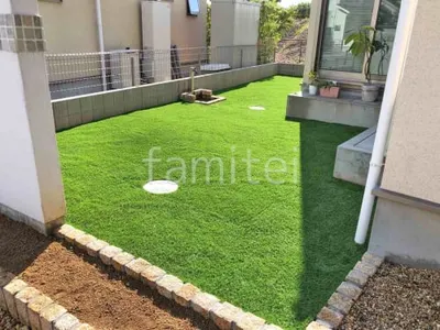 人工芝 防草シート加工 マツモト 人工芝 30mm