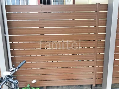 人工木・樹脂 フェンス（木調） F＆F マイティウッド デコll 高尺タイプ 目隠し 木調・ラティス 樹脂