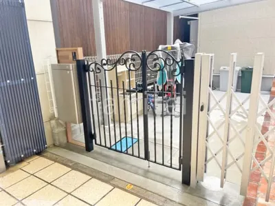 親子両開き 門扉 LIXIL ラフィーネ1型 