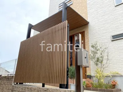 １階テラス屋根 （雨除け） LIXIL 木製調 テラスSC 独立式タイプ フラット屋根 独立式