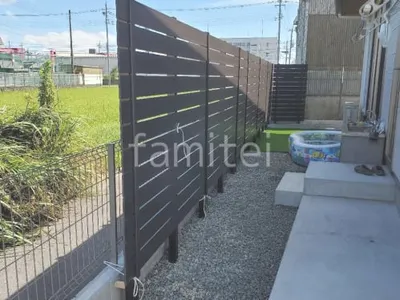 人工木・樹脂 フェンス（木調） F＆F マイティウッド ベーシック極 高尺タイプ 目隠し 木調・ラティス 樹脂