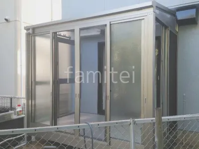 引き戸 樹脂デッキ サンルーム（テラス囲い） YKKAP ソラリアF フラット屋根