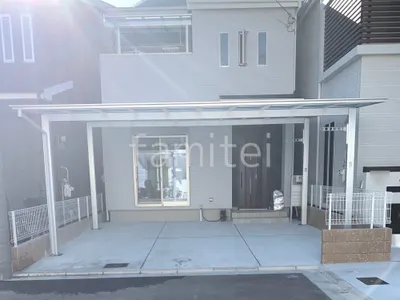 カーポート２台(ワイド) ツイン LIXIL ネスカＦ フラット屋根