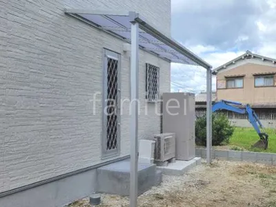 １階テラス屋根 （雨除け） YKKAP ソラリアF フラット屋根 スタンダード 壁付