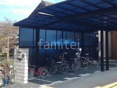 カーポート１台 （単棟） YKKAP エフルージュ FIRST フラット屋根