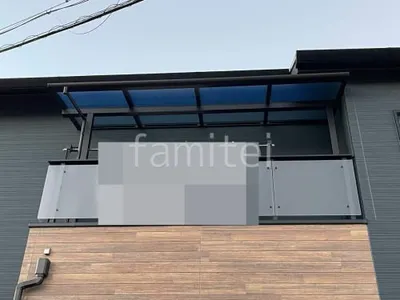 ２階ベランダ屋根  YKKAP ソラリアF フラット屋根 スタンダード 壁付