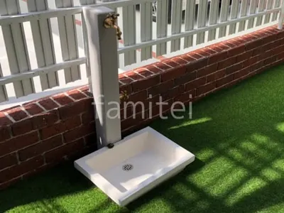 立水栓 TOYO ヴィンテージウッドポール 受け皿 トーシン トレビアーバン