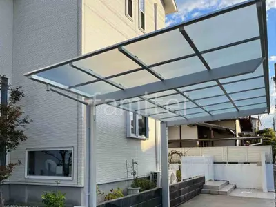 カーポート１台 （単棟） LIXIL ネスカＦ フラット屋根