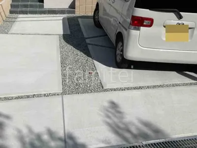 駐車場ガレージ床 土間コンクリート バラス目地