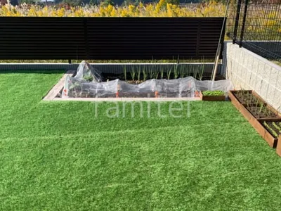 菜園スペース見切り コンクリート製枕木 東洋工業 ナチュラルウッドペイブ