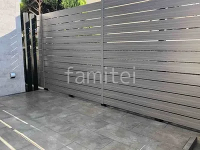 目隠しフェンス塀 F＆F マイティウッド デコll 高尺タイプ 高尺 プランパーツ 75角柱 