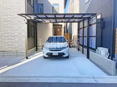 カーポート２台(ワイド) ツイン LIXIL ネスカＦ フラット屋根