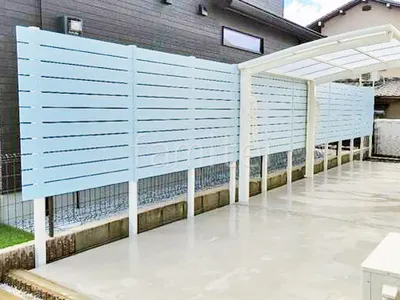 人工木・樹脂 フェンス（木調） F＆F マイティウッド ベーシック極 高尺タイプ 目隠し 木調・ラティス 樹脂