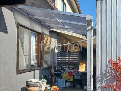 １階テラス屋根 （雨除け） YKKAP ソラリアF フラット屋根 スタンダード 壁付