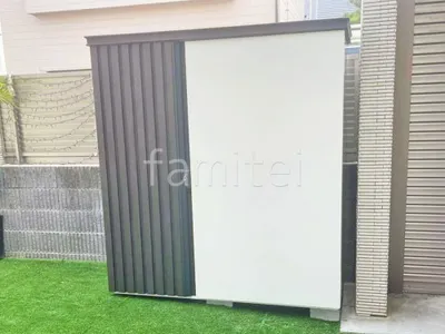 ディーズガーデン おしゃれ木製調FRP物置 ディーズガーデン リコ D70 工事付 おしゃれ物置