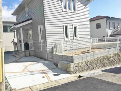 新築ナチュラル オープン外構