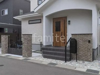 新築ナチュラル オープン外構