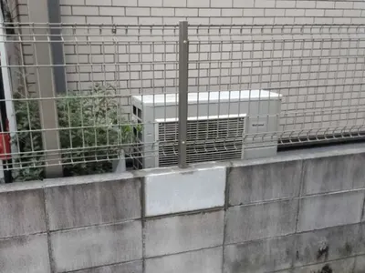 境界ブロック補修  取り替え メッシュフェンス再施工