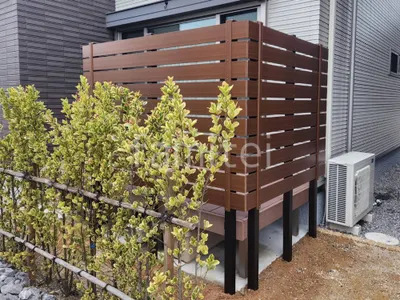 人工木・樹脂 フェンス（木調） F＆F マイティウッド デコll 高尺タイプ 目隠し 木調・ラティス 樹脂