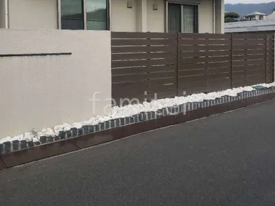 土留め ピンコロ石積 割栗石敷き