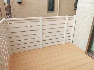 人工木・樹脂 フェンス（木調） F＆F マイティウッド デコll 高尺タイプ 目隠し 木調・ラティス 樹脂
