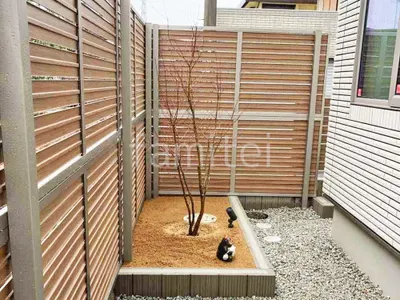 化粧ブロック花壇 ユニソン リゲル シンボルツリー イロハモミジ 落葉樹 植栽