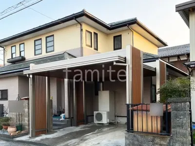 カーポート１台 （単棟） 三協アルミ 木製調 アトラード 積雪150cm対応 フラット屋根 折板屋根