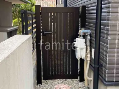 片開き 門扉 YKKAP シンプレオTS1型 たてスリット 